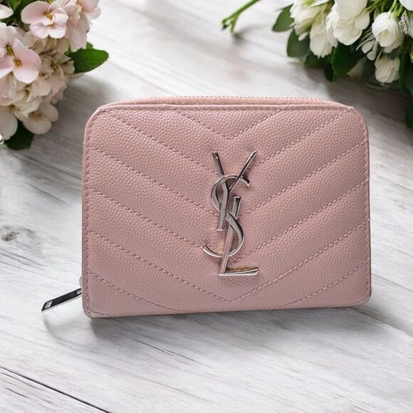 YSL Monogram Compact Wallet - Picture 1 of 9